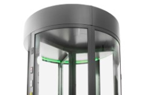 Showing the light controls of the K42 ST Security Revolving Door